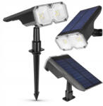 Masterled Kerti lámpa LED-es napelemes reflektor Süllyesztett IP44 2700K/6500K szürkületérzékelő kültéri (LVTSOL0480)