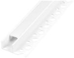 Masterled Profil LED szalagokhoz csempékhez PVC tejfehér süllyesztett 2m Masterled (LVTPRO0131)