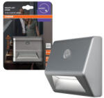 OSRAM Elemmel működő LED lépcsővilágítás mozgás- és alkonyérzékelővel 0.25W 4000K semleges 10lm ezüst IP54 NIGHTLUX Osram (4099854530937)
