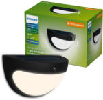 Philips napelemes kerti fali lámpa, 3, 8 W, 400 lm, 2700 K, meleg fehér, IP44, mozgásérzékelővel, Swyn (8721103105554)
