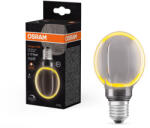 OSRAM LED dekoratív izzó G80 gömb alakú E27 4W = 12W 110lm 1800K Meleg 330° Füstölt izzószálas, szabályozható fényerővel Vintage 1906 Osram (4058075846142)