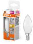 OSRAM LED izzó B37 gyertya E14 4.9W = 40W 470lm 2700K Meleg CRI>97 200° CLASSIC Osram (4099854046957)