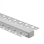 Ecolight Alumínium profil, süllyesztett, LED-hez, süllyesztett, KARTON / GIPS kártyákhoz, 2 m, opál lámpabúrával és Ecolight végzárókkal (ECOPRO0110M)