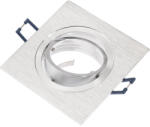 idealed HALOGÉN lámpatest, süllyesztett, mozgatható, négyzetes, ezüst, szálcsiszolt, GU10 (IDEAOPR0550)