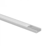 Ecolight Felületre szerelhető eloxált alumínium LED profil 1m matt borítással LED szalagokhoz + végzárókkal Ecolight N sorozat (ECOPRO0205MR)
