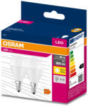 OSRAM 2db LED izzó E14 P45 7W = 60W 806lm 2700K 200° OSRAM (4058075479272)