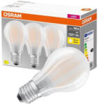 OSRAM 3PAK LED izzó E27 A60 11W = 100W 1521lm 4000K semleges 300°-os izzószál OSRAM ALAP (4058075592537)