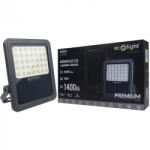 Ecolight LED reflektor, napelemes, 200W, 1400lm, 4000K, semleges, IP65, alkonykapcsolóval + Ecolight távirányítóval (ECONAS1144)