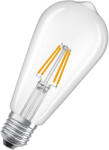 OSRAM LED izzó ST64 E27 3.4W = 40W 470lm 2700K Meleg 300° Izzószálas STAR CLASSIC Osram (4099854467899)