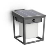Philips Kerti fali lámpa, napelemes homlokzati kültéri LED, 1, 5 W, 250 lm, 3000 K, IP44, mozgás- és alkonyérzékelővel, antracit, Blaise, ultrahatékony, Philips (8720169362048)