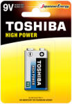 Toshiba HIGH POWER 6LF22G 1, 5V alkáli elemek buborékfólia 1 db (TOSBAT0135)
