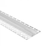 Ecolight LED alumínium profil gipszkartonhoz REGIPS széles, eloxált csempéhez való alátét 2m átlátszó borítással LED szalagokhoz + végzárókkal GNS Ecolight sorozat (ECOPRO0640P)