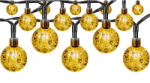 Masterled Napelemes LED girland fényfüzér 40LED 100lm 3000K Meleg fehér Kerek IP44 7.85m Masterled (LVTSOL0556)