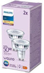 Philips 2x LED izzó készlet GU10 Spotlámpa 4.6W = 50W 355lm 2700k Meleg PHILIPS (8719514451636)