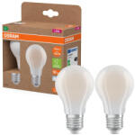 OSRAM 2x LED izzó A60 E27 7.2W = 100W 1521lm 4000K Semleges 320° Izzószálas KLASSZIKUS ENERGIAHATÉKONYSÁG Osram (4099854259852)