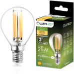 Lumileds LED izzó E14 P40 2W = 25W 249lm 3000K Meleg 360°-os izzószál LUMILED (LEDZARMI230)