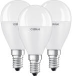 OSRAM 3db LED izzó Gömb E14 P45 7W = 60W 806lm 3000K 200° OSRAM (4058075627246)