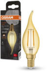 OSRAM LED dekoratív izzó B36 gyertya E14 1.5W = 12W 120lm 2400K Meleg 300° Vintage 1906 Osram (4099854091551)