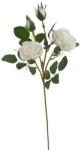  Trandafir artificial 2 flori+2 boboci pentru aranjamente florale (8605)