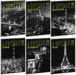 Ars Una tűzött füzet A/4, 40 lap vonalas, többféle, Night Life (ARS-53115829) - officetrade