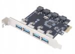ORICO Bővítőkártya Orico vezérlő 4 Pci-e USB3.0 (PNU-4U)