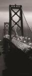 Consalnet Oakland Bay Bridge éjszaka poszter, fotótapéta (91 x 211 cm) (C1-419VET)