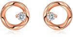  Shiny circle fülbevaló rosegold