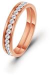  Körben kristályos nemesacél gyűrű rosegold