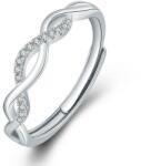  Kristályos fonat gyűrű whitegold (állítható méret)