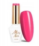 MOLLY Nails Mollynails Hibrid lakk 8g Power Flower Pink Gerbera Neon Pink No. 722 (Lakier hybrydowy na każda porę roku)