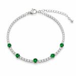 Borealy Bratara Green Crystal , Bratara Eleganta cu Cristale Verzi (BR004)