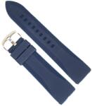 Alfa Curea de Ceas din Silicon Bleumarin - 20/22 mm - Cataramă Argintie - Rezistentă la Apă (WZ3559)