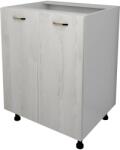 haaus Corp Baza Lecce, 2 Usi, Pin Alb/Alb, 60 x 50 x 80 cm (LEC-003-PIN)