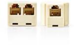 Nedis Splitter telecom, RJ11 mama, 2x RJ11 (4-6) mama, ABS, ivoar, cutie (CTGB90990IV)