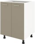 haaus Corp Baza Lecce, 2 Usi, Taupe/Alb, 60 x 50 x 80 cm (LEC-003-TPE)