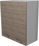 haaus Corp Superior Lecce, 2 Usi, Stejar Sonoma Inchis/Alb, 60 x 30 x 65 cm (LEC-015-SONI)
