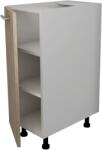 haaus Corp Baza Lecce, 1 Usa, Stejar Sonoma Inchis/Alb, 30 x 50 x 80 cm (LEC-002-SONI)