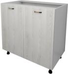 haaus Corp Baza Lecce, 2 Usi, Pin Alb/Alb, 80 x 50 x 80 cm (LEC-004-PIN)