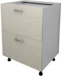 haaus Corp Baza Lecce, 2 Sertare, Lemn Alb/Alb, 60 x 50 x 80 cm (LEC-007-LMN)