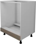 haaus Corp Cuptor Lecce, Stejar Sonoma Inchis/Alb, 60 x 50 x 80 cm (LEC-009-SONI)