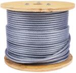 Micul Fermier Tambur cablu otel zincat Micul Fermier, plastifiat, diametru 4-5.5mm, lungime 100m (MF-CB7015-G01)