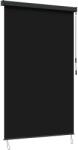 vidaXL Ролетна щора Черно 180 x 250 cm Текстил и Алуминий (42037197)