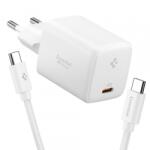 Spigen Incarcator Retea Cu Cablu USB-C Spigen EE451EU Essential, 45W, 3A, 1 x USB-C, Alb ACH09473 (acc/379817)