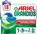 Ariel Grandios PODS® Mountain Spring kapszulás mosószer, 18 mosáshoz