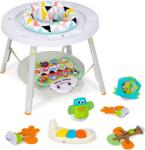  Saritor pentru copii cu centru de activitati si pian WePro Store, 3 in 1, Baby jumper, transformabil in masa de joc, scaun de hranire, Sunete, Lumini, Accesorii atractive, Statie de joc cu covoras muz Sezlong balansoar bebelusi