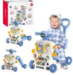  Premergator si antemergator multifunctional 6 in 1 WePro Store, mod balansoar, trotineta, scuter, mers, centru de activitati si panou detasabil, tastatura muzicala, sunete si lumini, 6 luni +, Albastr
