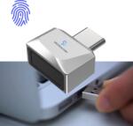 SpectrumPoint Cititor de amprente USB-C model U10, securitate avansata, carcasa metalica, recunoastere amprenta 360°, inregistrare pana la 10 amprente, portabil, compatibil Android si IOS, format compact, plug & pl