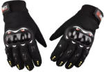 FIXATO Manusi Moto FIXATO, Protectie Avansata, Anti-Alunecare, Touchscreen, Respirabile, Rezistente la Socuri, Negru (manusi-002-negru)