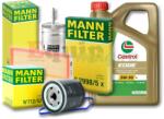 Revfabia1416vcastrol Pachet schimb ulei Skoda Fabia 1.4 16V cod motor AUA AUB BBY BKY BBZ Mann (REVFABIA1416VCASTROL)