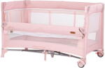 Chipolino Patut Pliabil Chipolino Glory cu Laterala Culisanta Pink Marshmallow (KOSIGL2504PM) - itgalaxy